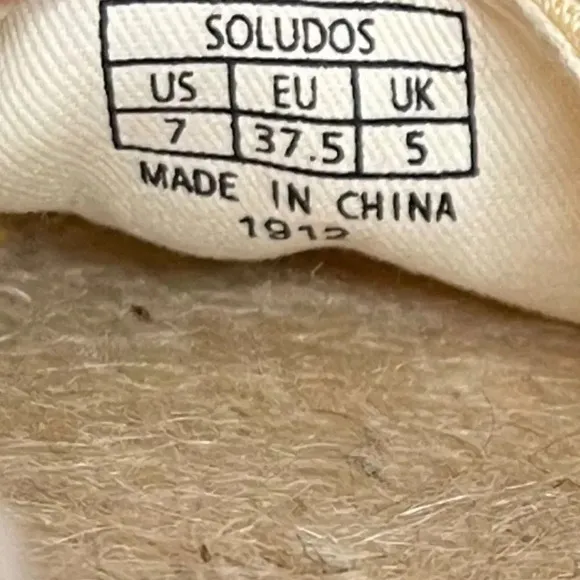Soludos | Lauren Espadrilles Plaid Marigold Ankle Wrap Ties Jute EUC