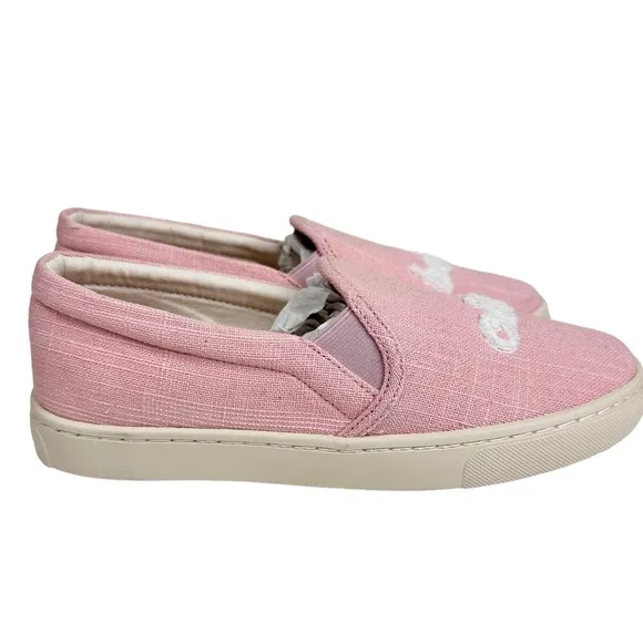 Soludos NWT Ciao Bella Dusty Pink Slip On Sneakers Embroidered SZ 7