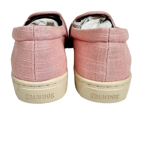 Soludos NWT Ciao Bella Dusty Pink Slip On Sneakers Embroidered SZ 7
