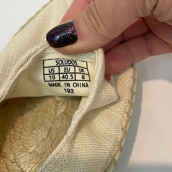 Soludos Peach Espadrilles