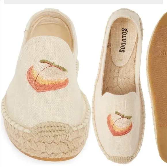 Soludos Peach Espadrilles