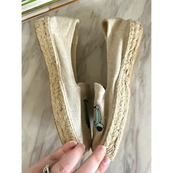 Soludos Vespa Tan Slip On Espadrilles