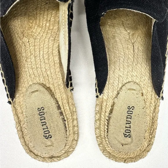 Soludos Women’s Size 9.5 Beaded Gold Elephant Espadrilles Mules Flats