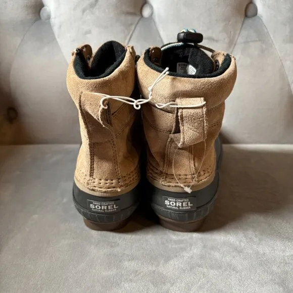 SOREL Big kid Cheyanne II Beige Black Duck Boots Size 1 NEW