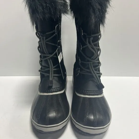 Sorel Big Kids' Joan of Arctic Waterproof Boots Black, Size 6 M