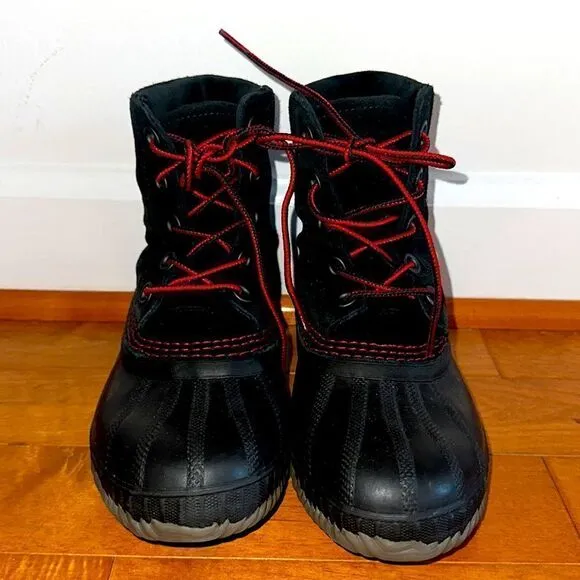 Sorel Black Waterproof Winter Duckboots Sz 3