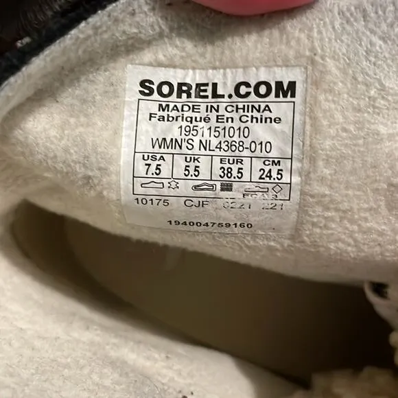 Sorel Brand Women's Joan Of Arctic Wedge III Cozy Lace Waterproof Boot Black 7.5
