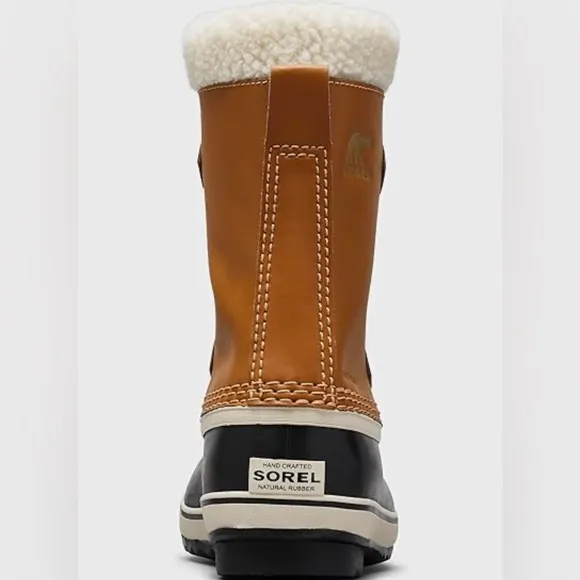 Sorel Caribou Boys Toddler Navy Tan Youth‎ Waterproof Weatherproof Boots Size 10