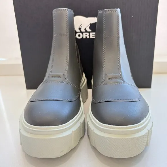 Sorel Caribou X Chelsea Boots Leather Booties Waterproof Jet Pixel Size 8 NEW