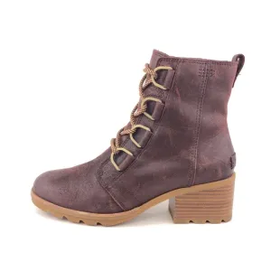 Sorel Cate Lace Waterproof Leather Ankle Boots 8