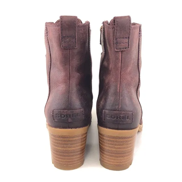 Sorel Cate Lace Waterproof Leather Ankle Boots 8