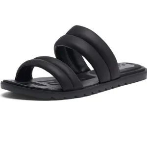 Sorel Ella II Puff‎ Black Sea Salt Slides Sandals Shoes