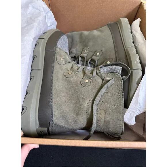 Sorel Explorer Next Joan Waterproof Boots Stone Green Alpine Tundra 11