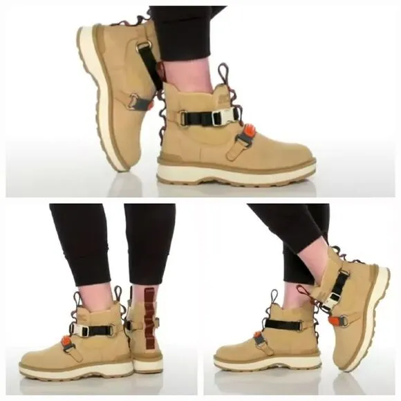 SOREL Hi-Line EQ Women's Waterproof Chelsea Boots in Chalk Size 8 NEW MSRP $185