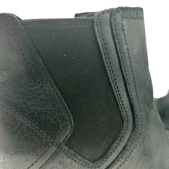 Sorel Joan Ankle Boots Womens Size 8 Black Uptown Chelsea Waterproof Leather