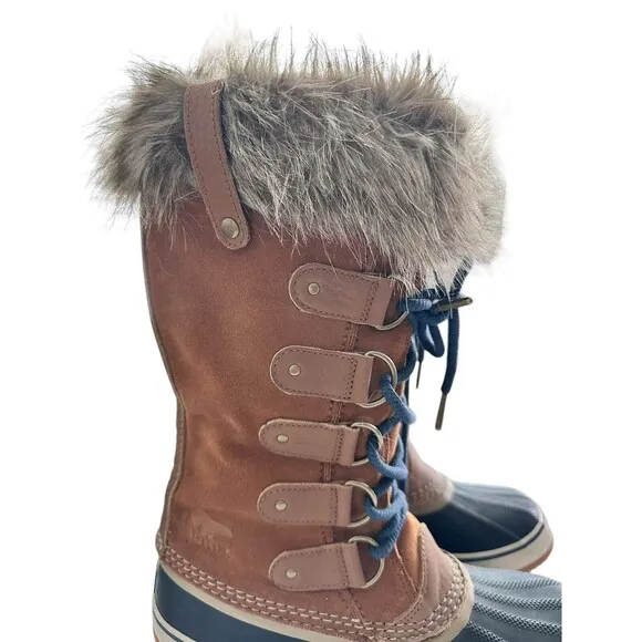 Sorel Joan Of Arctic 11 Faux Fur Lined Lace Up Tall Winter Snow Boots
