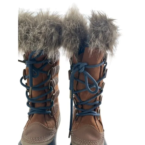 Sorel Joan Of Arctic 11 Faux Fur Lined Lace Up Tall Winter Snow Boots