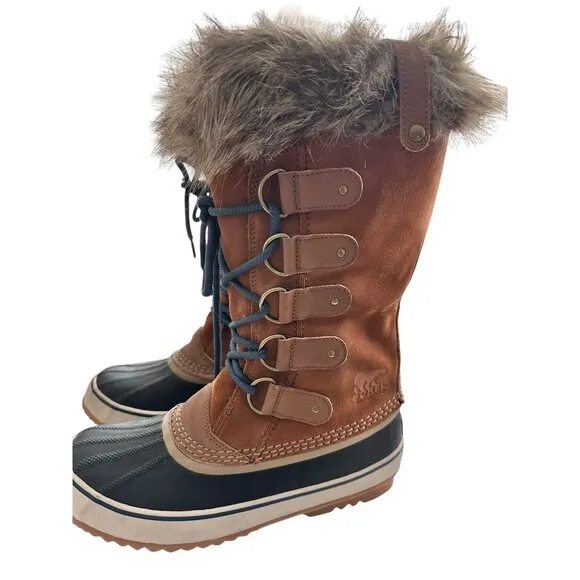 Sorel Joan Of Arctic 11 Faux Fur Lined Lace Up Tall Winter Snow Boots