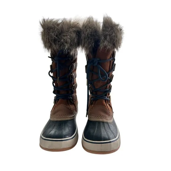 Sorel Joan Of Arctic 11 Faux Fur Lined Lace Up Tall Winter Snow Boots