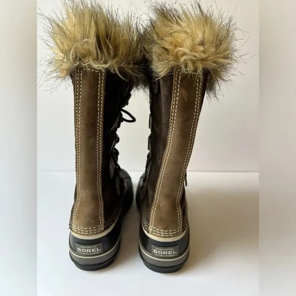 Sorel Joan of Arctic Brown and Tan Waterproof Boots Size 7