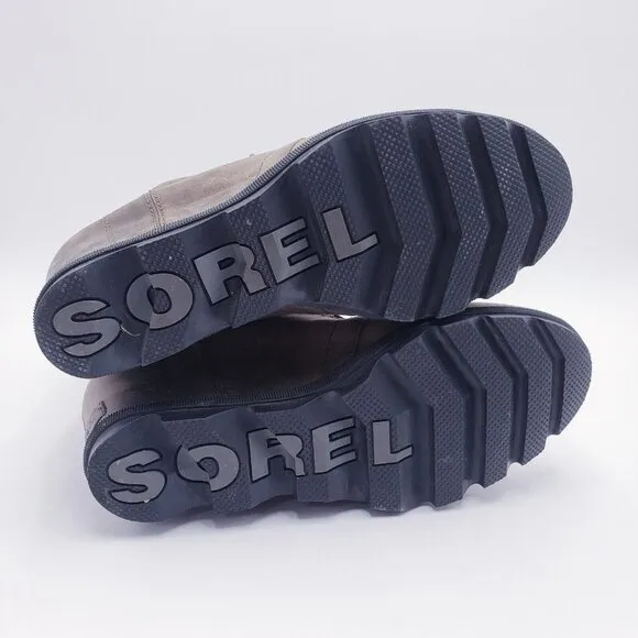 SOREL Joan of Arctic II Wedge Boots Olive Nubuck Leather Waterproof  Size 9.5
