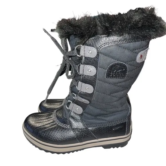 Sorel Joan of Artic Youth Snow Waterproof Boots Size 3