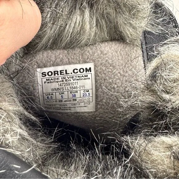 Sorel Joan of Tofino II Waterproof Snow Boots Faux Fur Women's Size 6.5 EUR 38