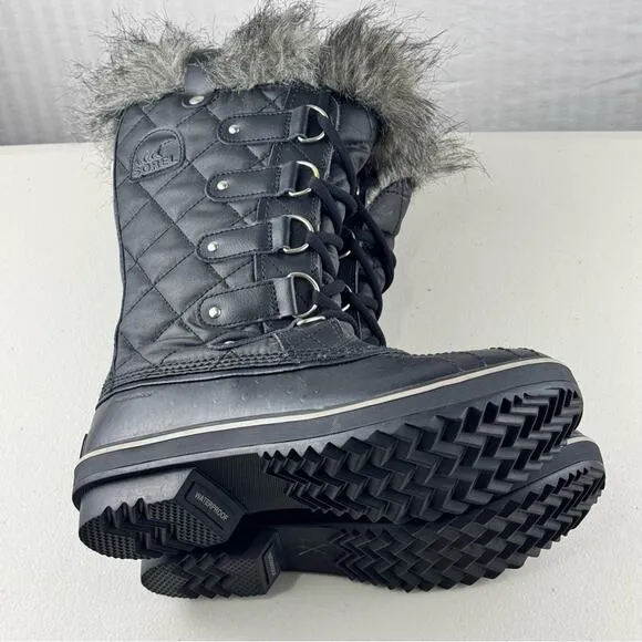 Sorel Joan of Tofino II Waterproof Snow Boots Faux Fur Women's Size 6.5 EUR 38