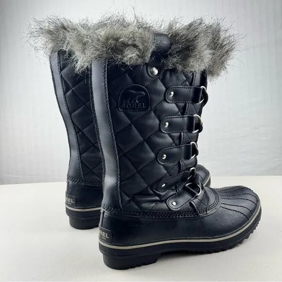 Sorel Joan of Tofino II Waterproof Snow Boots Faux Fur Women's Size 6.5 EUR 38