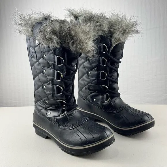 Sorel Joan of Tofino II Waterproof Snow Boots Faux Fur Women's Size 6.5 EUR 38