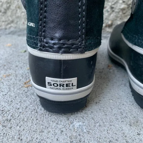 SOREL Kids 1964 Pac Snow Boots 10 27 Faux Fur Black Suede Waterproof Winter Boot