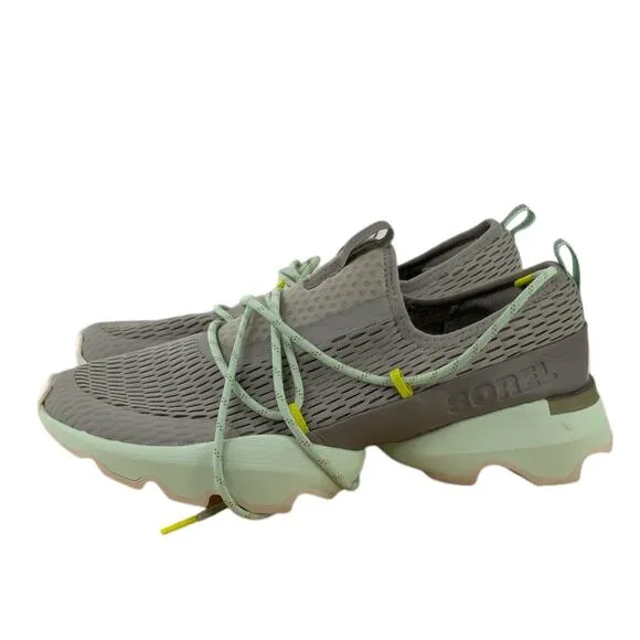 Sorel Kinetic Impact Sneakers Womens Size 9.5 Lace Up Scalloped Mesh Shoes