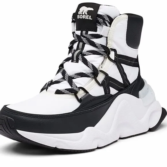 Sorel Kinetic RNEGD Storm Boot Waterproof Textile &amp; PU Leather Winter Boots. 8.5