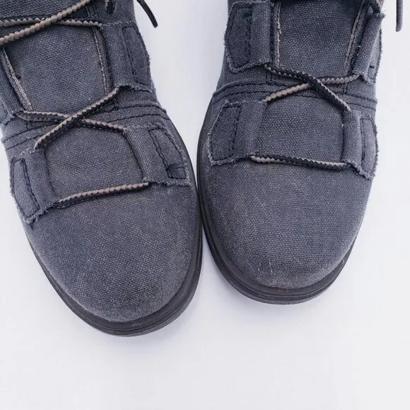 Sorel Major Lace Boots Women’s Size 8 Gray Waterproof Canvas NL2163-010