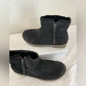 Sorel Meadow Women’s Size 10 Black Side Zip Waterproof Suede Boots NL2189-010