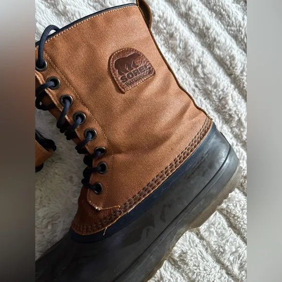Sorel Men's Brown and Black 1964 Premium Waterproof Boots