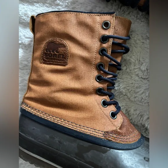 Sorel Men's Brown and Black 1964 Premium Waterproof Boots