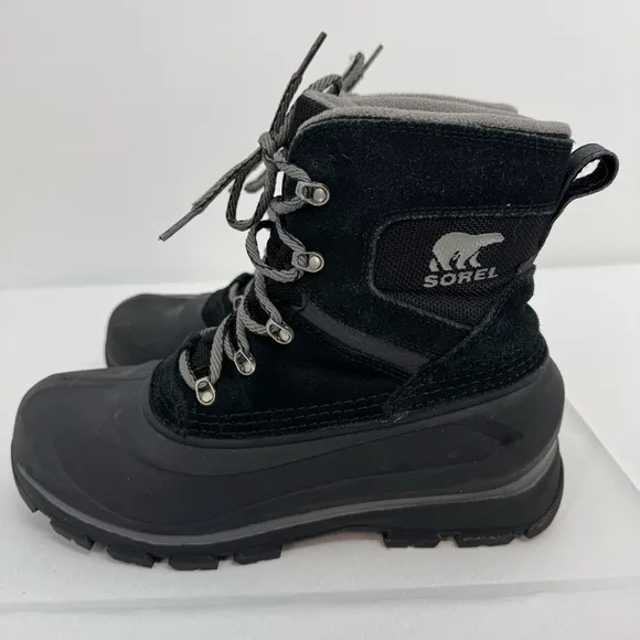 Sorel Men's Buxton Lace Waterproof Boots Black Size 8