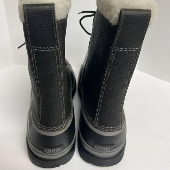 Sorel Men's Caribou Wool Lined Waterproof Boots Gray, Size 17 M
