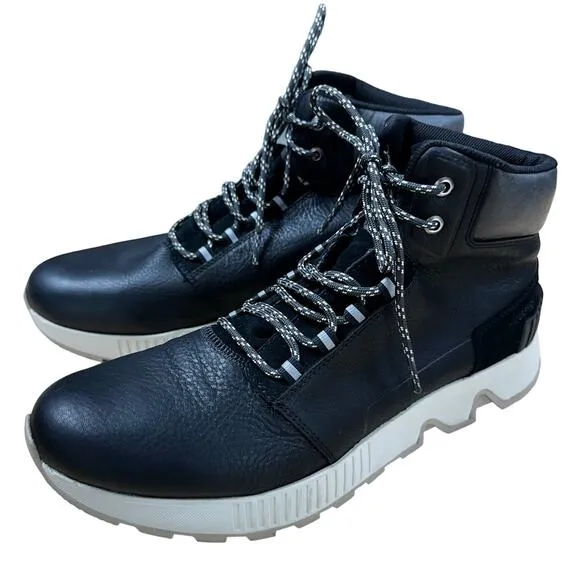 Sorel Men's Mac Hill Mid Leather Waterproof Shoe Black Size 12 New Without Box