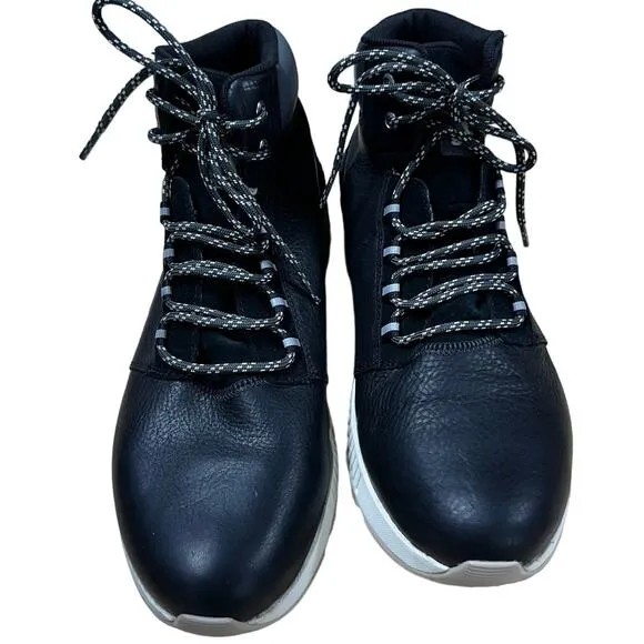 Sorel Men's Mac Hill Mid Leather Waterproof Shoe Black Size 12 New Without Box