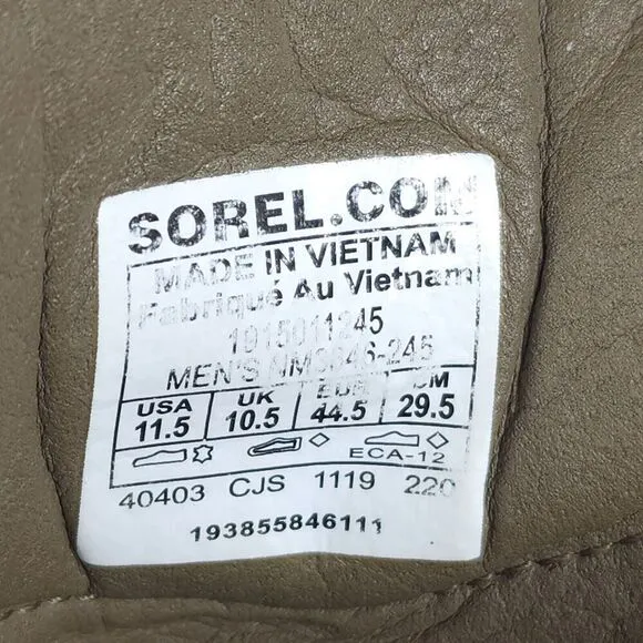 Sorel Men's Madson II Wp US11,5 Brown Waterproof Ankle Chukka  Boots