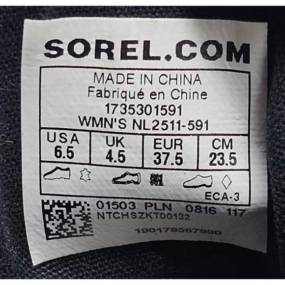 Sorel Out N About Rain Duck Waterproof Women's Ankle Boots Size 6.5