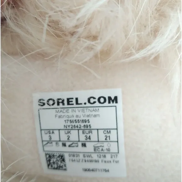 Sorel Pink Tofino Faux Fur Ice Rubber Boots