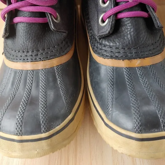 Sorel Premium Snow Waterproof Canvas Black Winter Boots Women's 7 NL1717-011