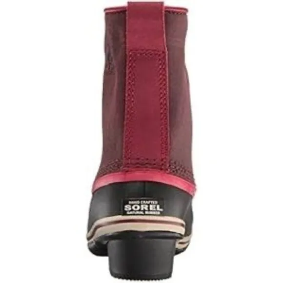 Sorel Slim Pack II Lace Boots Candy Apple Size 7