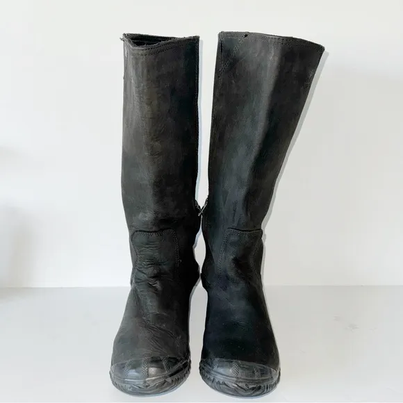 Sorel Slimboot Women's Sz 8.5 Tall Riding Waterproof Black Leather Winter Boots