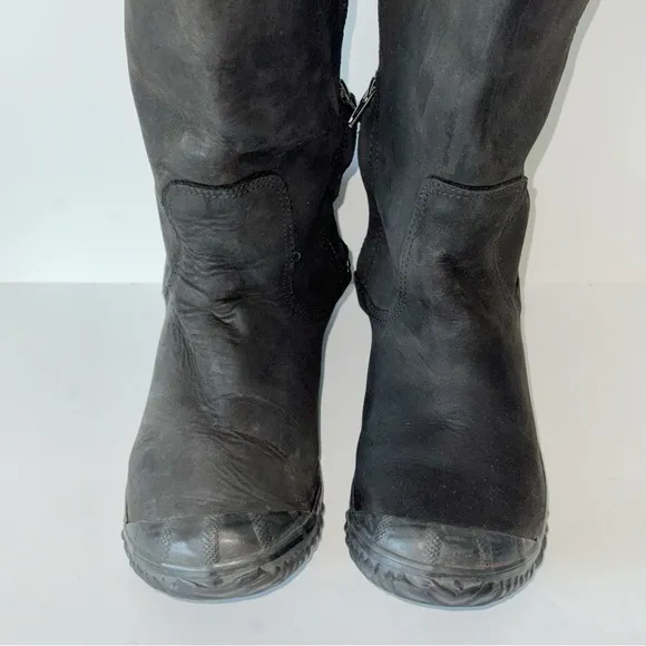Sorel Slimboot Women's Sz 8.5 Tall Riding Waterproof Black Leather Winter Boots