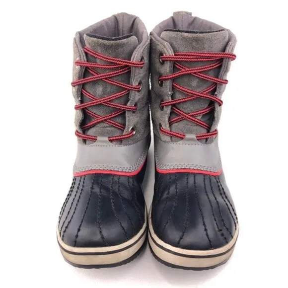Sorel Slimpack II Lace Waterproof Winter Snow Boots Kids 6