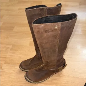 Sorel Slimpack Riding Tall Brown Leather Boots Women’s 8